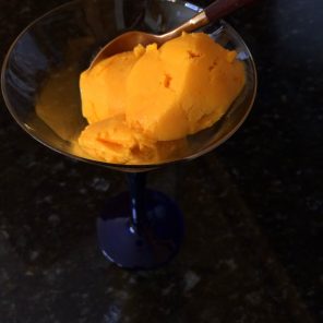 Fabulous mango ice cream