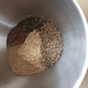 Oats are essential, but you can add your own selection of seeds.