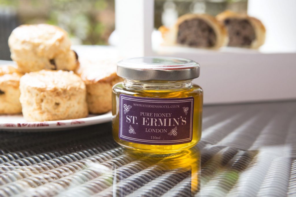 St Ermin's gets approximately 24 pots of honey from each hive each year