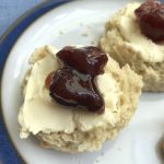 All homemade: Clotted cream, scone and strawberry jam