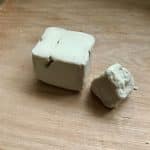 Fresh yeast is sold in cubes or blocks