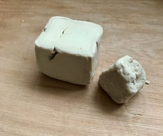 Fresh yeast is sold in cubes or blocks