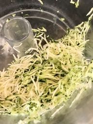 Finely Shredded Courgette