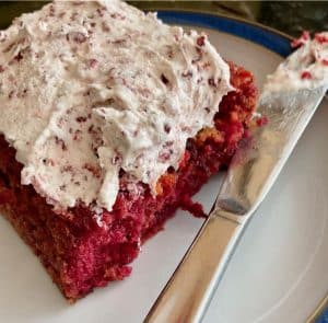 Beetroot and Raspberry cake