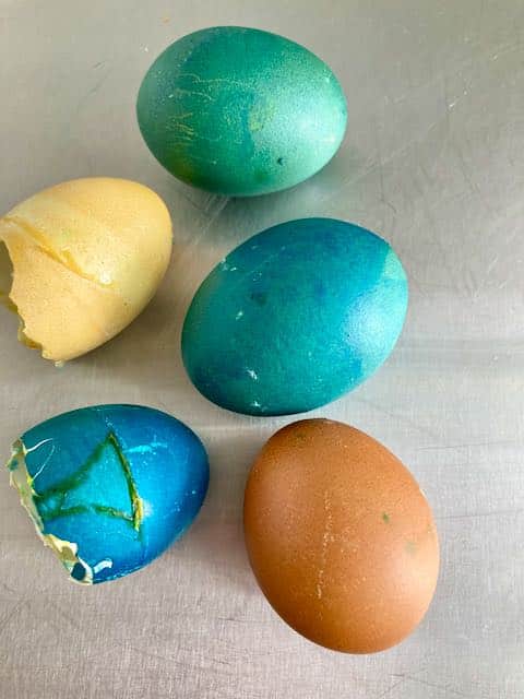 Dyed eggs