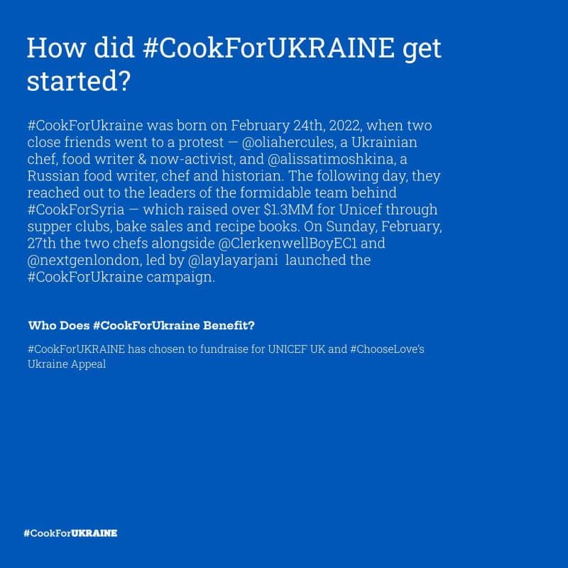 How #cookforukraine started
